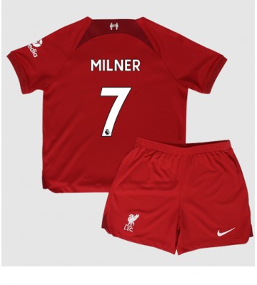 Liverpool James Milner #7 Hjemmedraktsett Barn 2022-23 Kortermet (+ Korte bukser)